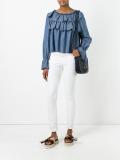 tiered ruffled blouse
