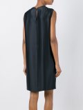 central ruffled design dress