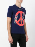 peace print T-shirt