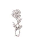 rose stem diamond earring 