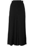 cropped frayed hem trousers