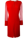 sheer sleeve dress