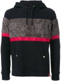 textured stripe hoodie