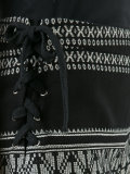 embroidered print shorts