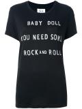 slogan print T-shirt 