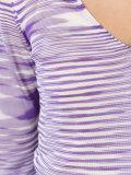 V-neck knitted blouse