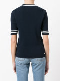 patch figure ribbed sweatshirt 