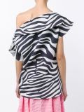 Off-Shoulder Zebra Print Top