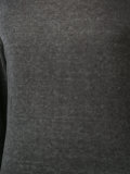 reverse print long sleeve sweater