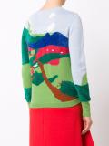 countryside motif jumper