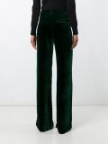 'Hiram' velour straight trousers