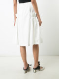 ruffled panel A-line skirt 