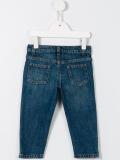Web turn-up hem jeans