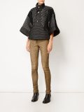 stretch skinny leather  trousers