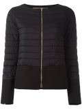 collarless puffer jacket