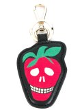 strawberry skull keyring
