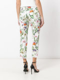 floral print cropped jeans
