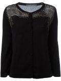 paneled cardigan