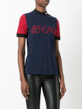 embroidered logo compact jersey