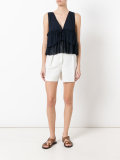 layered ruffle blouse