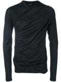 wrap front sweatshirt