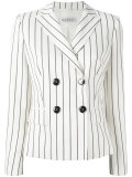 striped double breasted blazer 