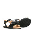 bow detail open toe sandals