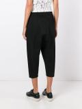 drop-crotch cropped trousers