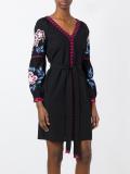 flower embroidered dress