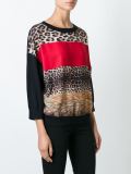 leopard detail jumper