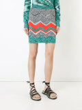 zigzag knit skirt 