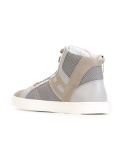 perforated decoration zip detail sneakers