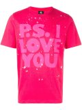 splatter print T-shirt