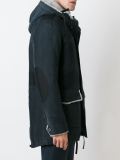 hood trim parka jacket
