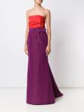 strapless 'Faille' dress