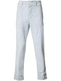 seersucker pinstripe trousers