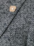double-breasted knit coat