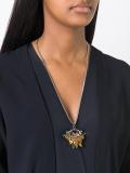 stone embellished pendant necklace