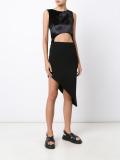 sleeveless cut-out dress