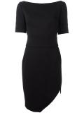 boat neck short dress