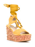 Irmine cork wedge sandals
