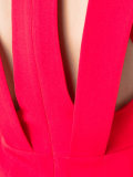 v-neck fitted dress