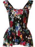 Luna Ruched Babydoll blouse
