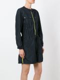 contrast zip mini dress