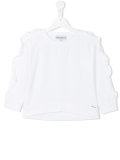 ruffled sleeves sweatshirt 