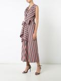 Wide Stripe Bow Front绑带连衣裙