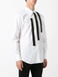 ruffle panel poplin shirt