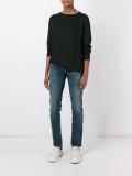 ribbed crew neck jumper