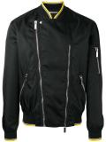zipped biker jacket 