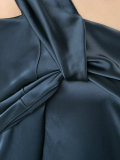 draped one shoulder top